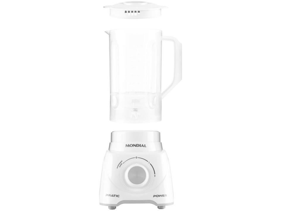 Liquidificador Mondial Pratic Power L-97-W 2 Velocidades + Pulsar 550W Branco - 9
