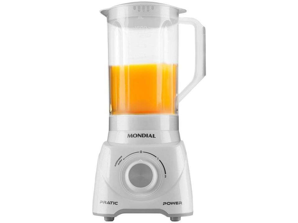 Liquidificador Mondial Pratic Power L-97-W 2 Velocidades + Pulsar 550W Branco - 8