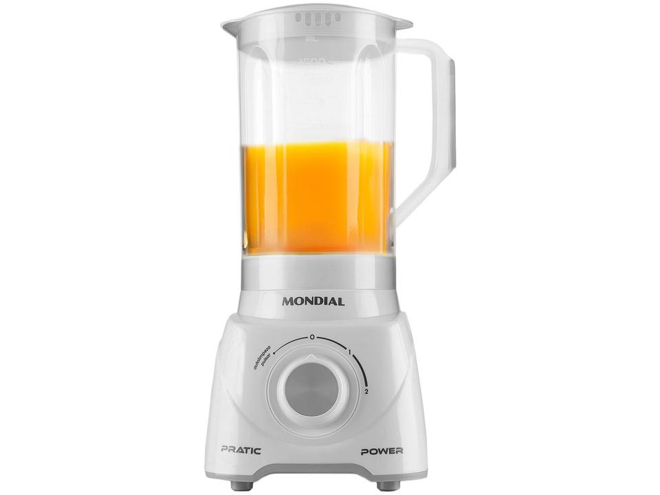 Liquidificador Mondial Pratic Power L-97-W 2 Velocidades + Pulsar 550W Branco - 8
