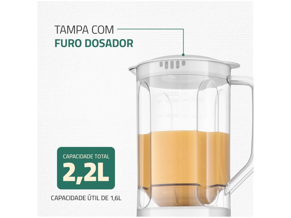 Liquidificador Mondial Pratic Power L-97-W 2 Velocidades + Pulsar 550W Branco - 3
