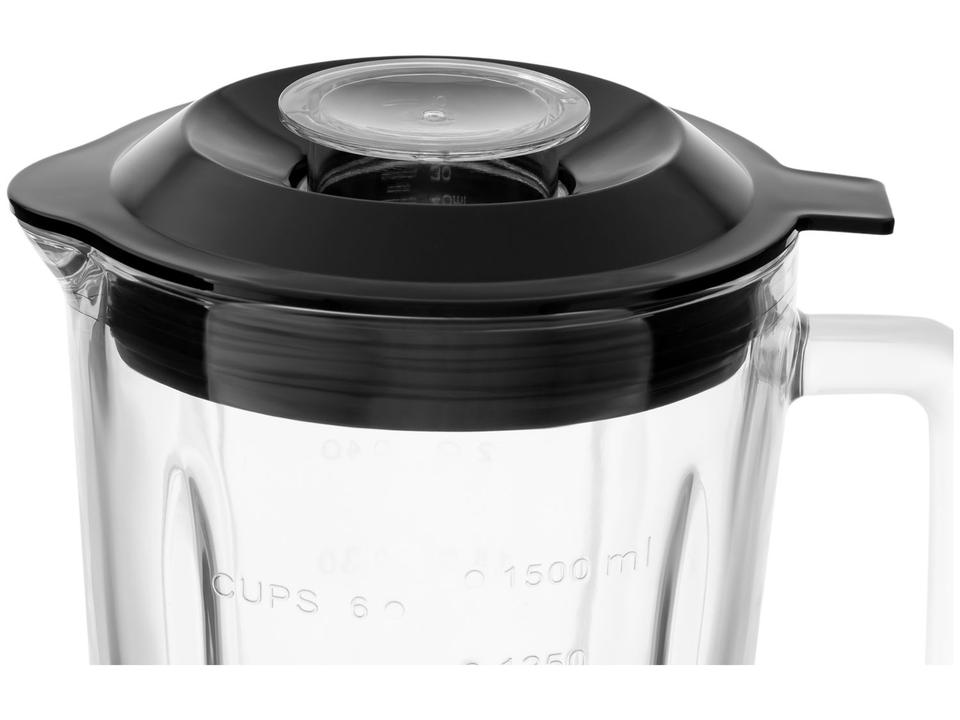 Liquidificador Mondial Turbo Glass L-1400 GI Copo de Vidro 12 Velocidades 1400W  Preto/Inox - 11