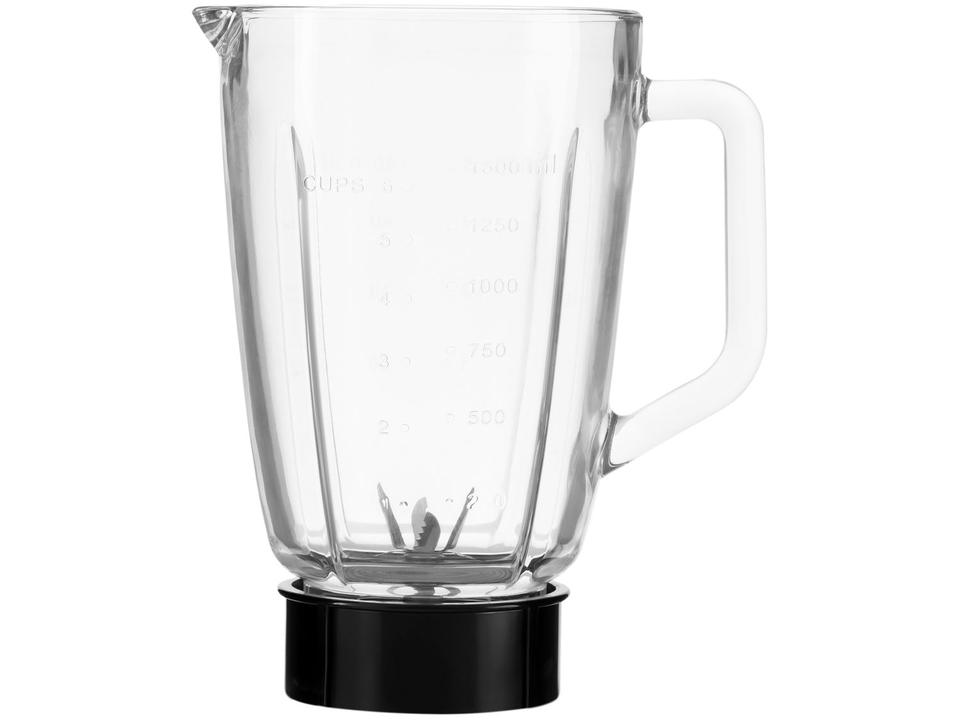 Liquidificador Mondial Turbo Glass L-1400 GI Copo de Vidro 12 Velocidades 1400W  Preto/Inox - 16