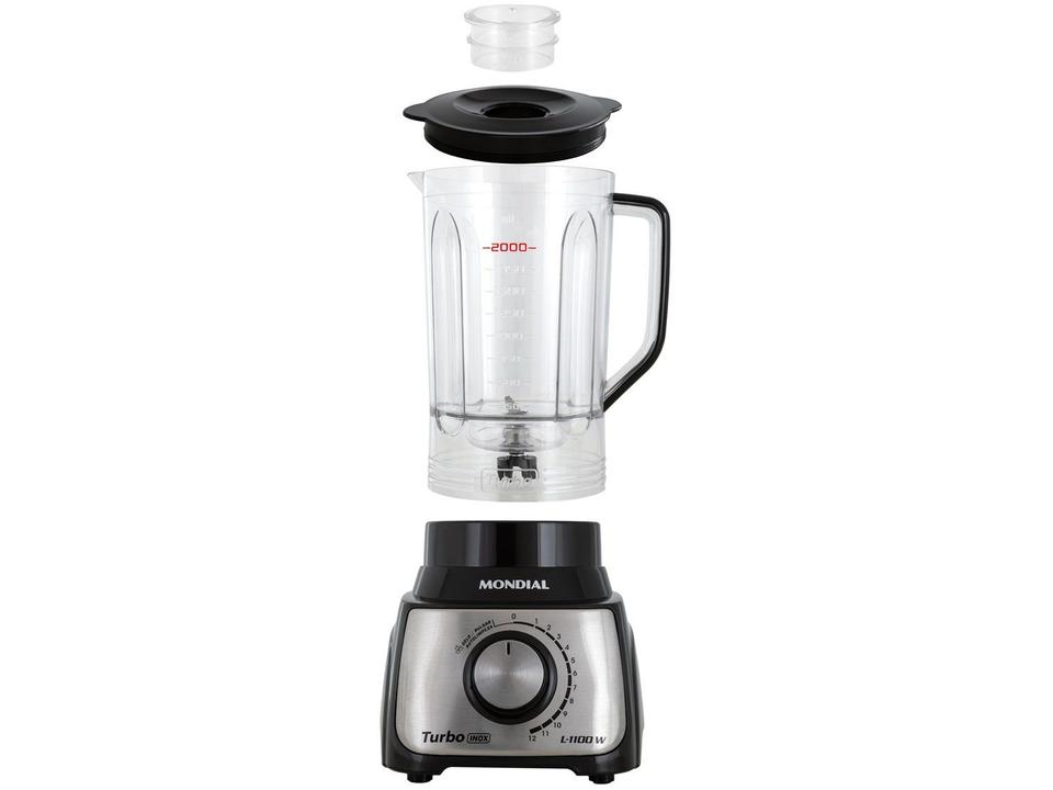 Liquidificador Mondial Turbo Inox L-1100 BI - 13
