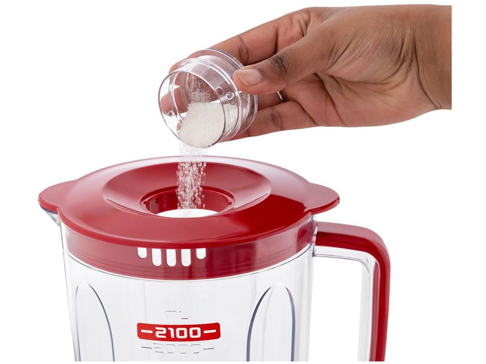 Liquidificador Mondial Turbo Inox L-1200 RI com Filtro 12 Velocidades 1200W Vermelho - 16