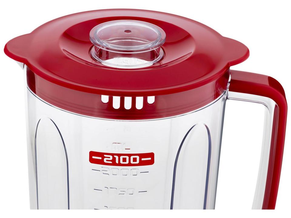 Liquidificador Mondial Turbo Inox L-1200 RI com Filtro 12 Velocidades 1200W Vermelho - 12