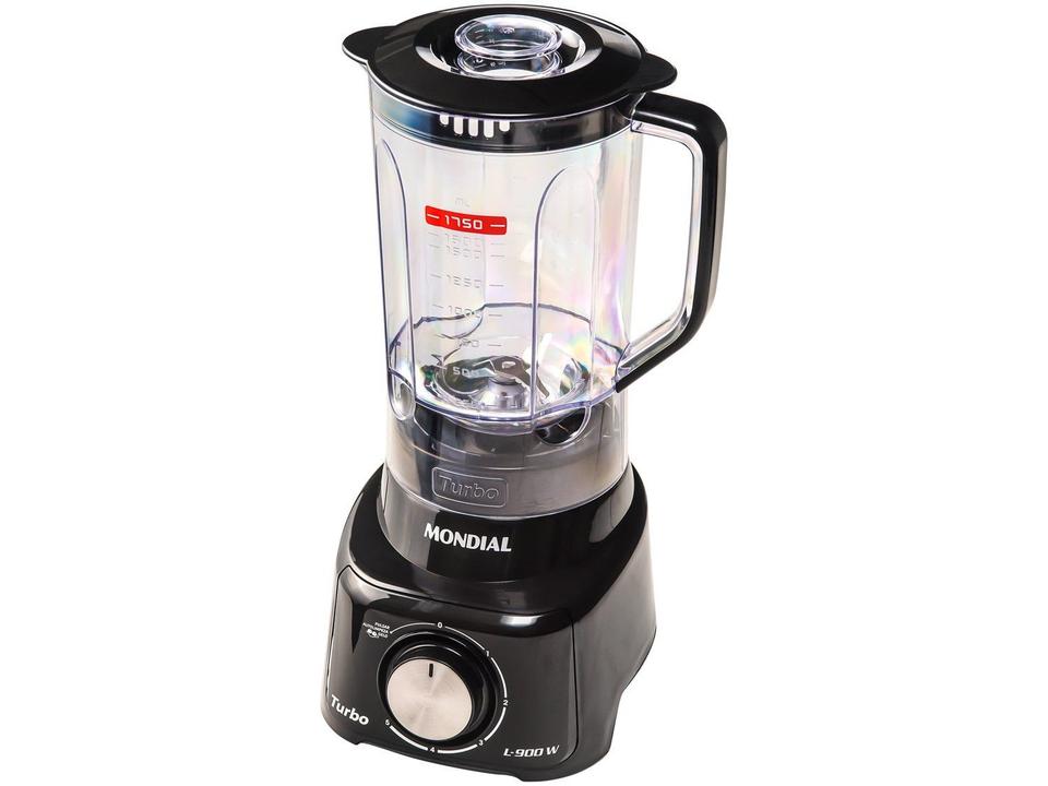 Liquidificador Mondial Turbo L-900-FB com Filtro 5 Velocidades 900W Preto - 11