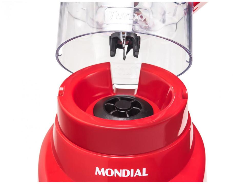 Liquidificador Mondial Turbo L-900 FR Copo - Vermelho Com Filtro 05 Velocidades 900W - 110 V - 17