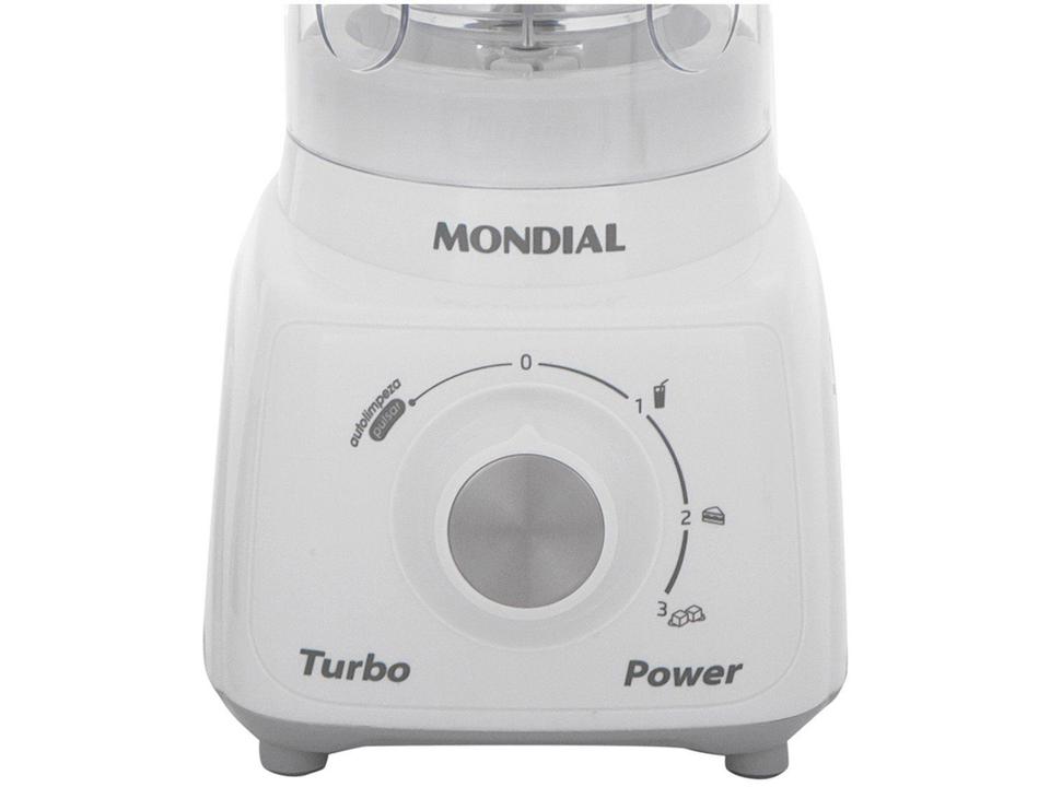 Liquidificador Mondial Turbo Power L-99-WG com Filtro 3 Velocidades 500W Branco e Cinza - 12