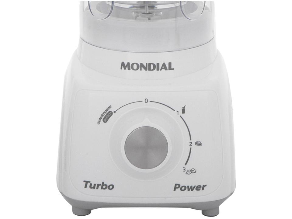 Liquidificador Mondial Turbo Power L-99-WG com Filtro 3 Velocidades 500W Branco e Cinza - 12