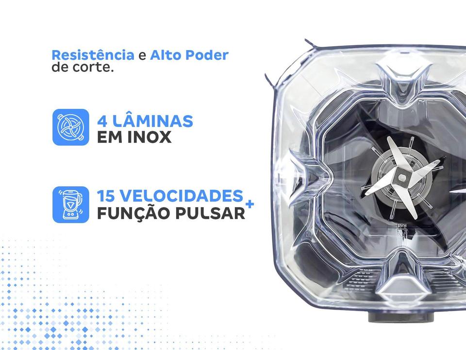 Liquidificador Oster 1400 Full OLIQ610 Preto - 4