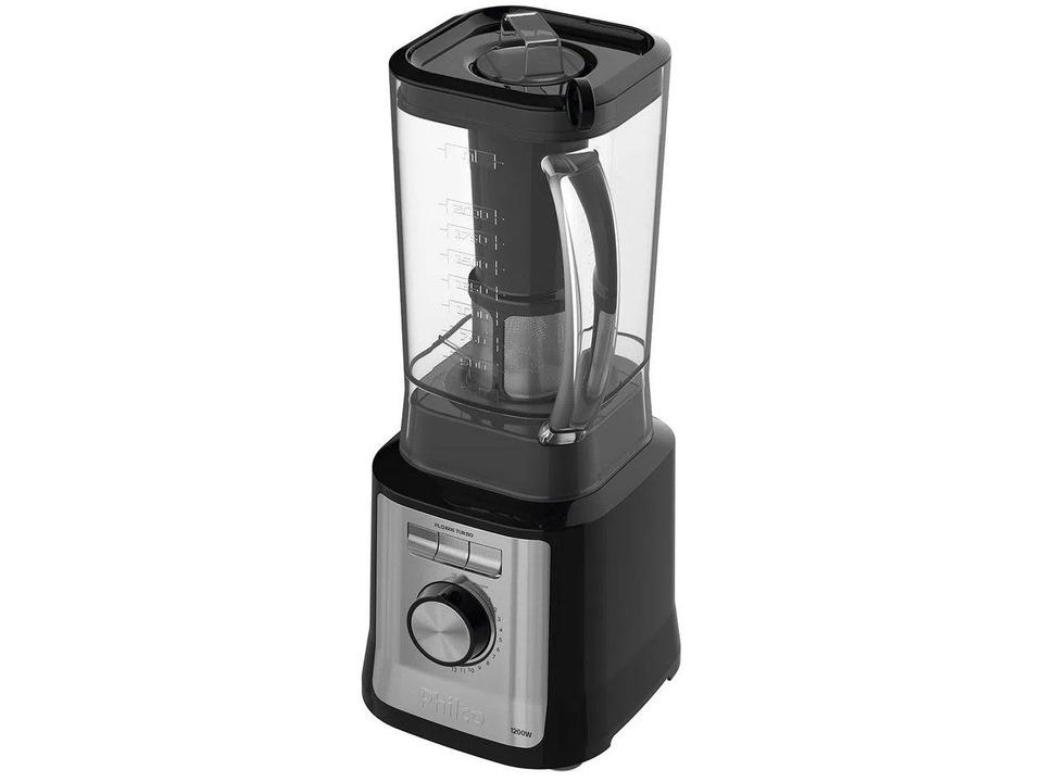 Liquidificador Philco Easy Smart Turbo PLQ1600P com Filtro 12 Velocidades 1200W Preto - 1