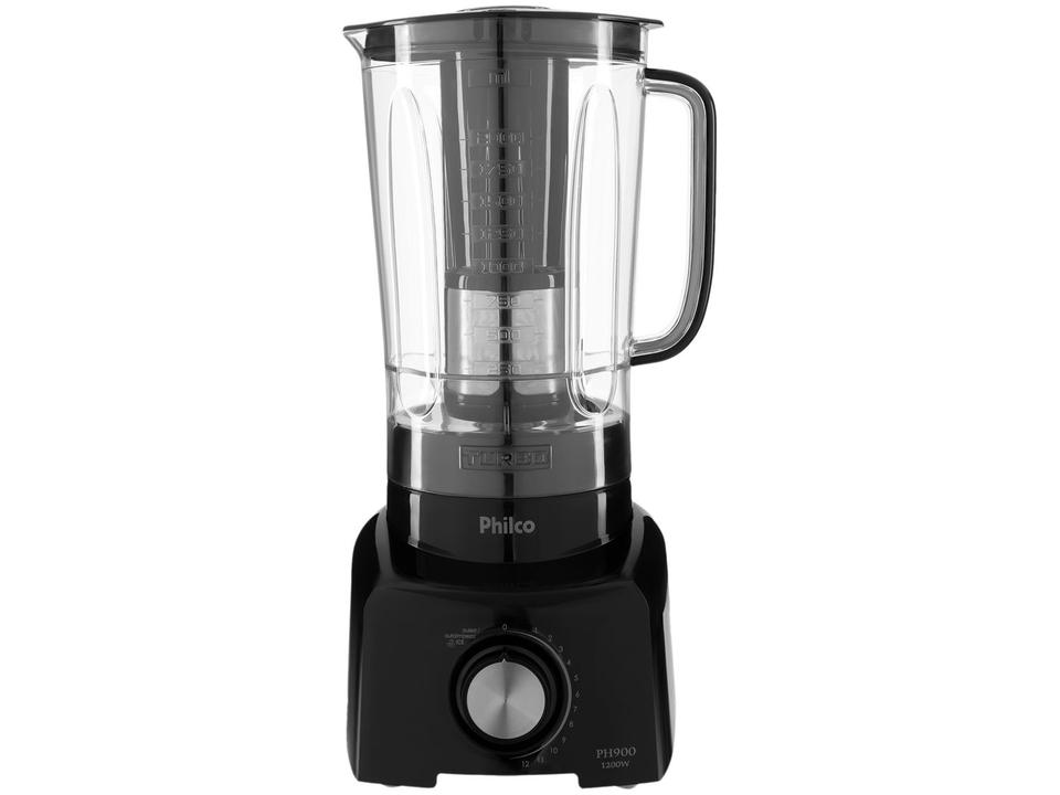 Liquidificador Philco PH900 Preto com Filtro 12 Velocidades 1200W - 4