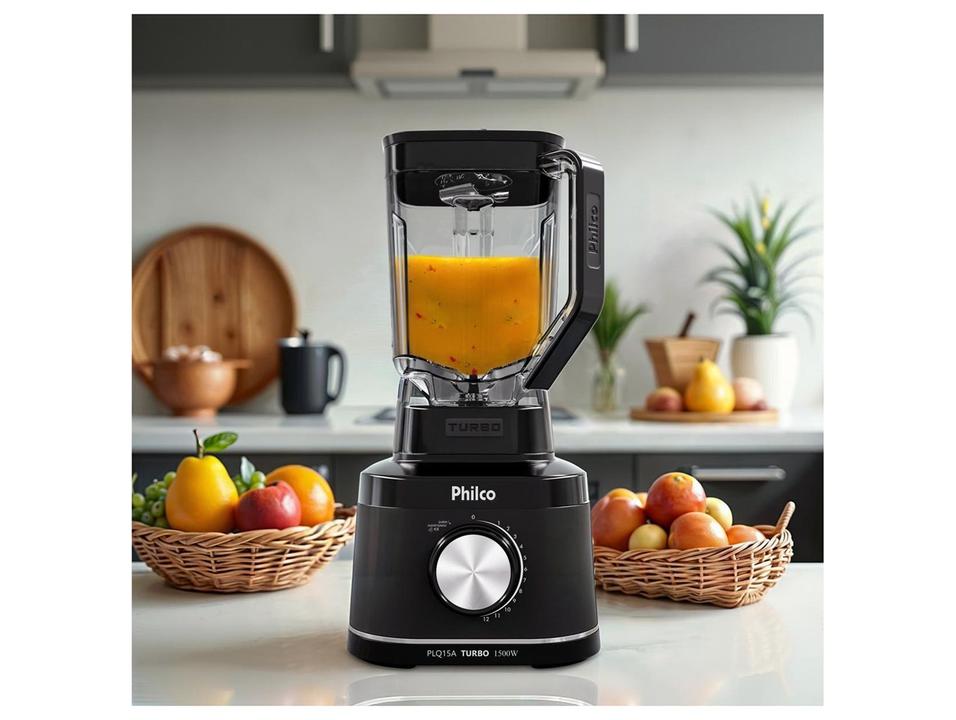 Liquidificador Philco PLQ15A 12 Velocidades 1500W Preto 103101176 - 1