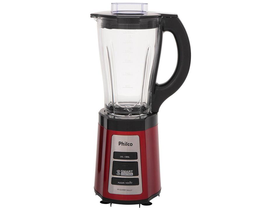 Liquidificador Philco PLQ2000 Smart Copo de Vidro Vermelho 600W - 3