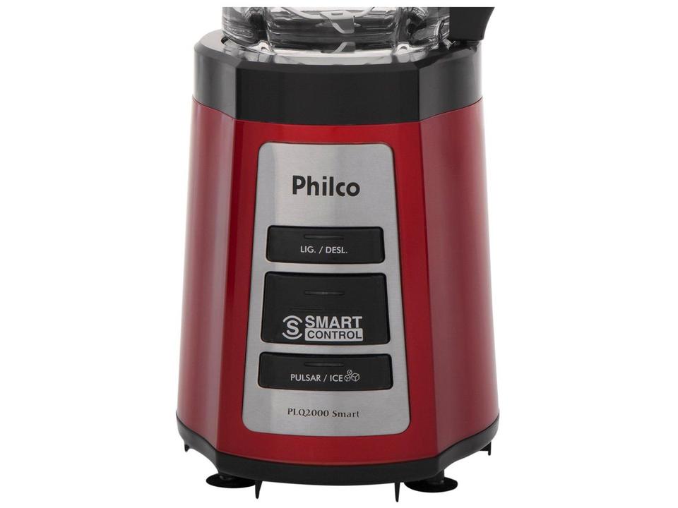 Liquidificador Philco PLQ2000 Smart Copo de Vidro Vermelho 600W - 6