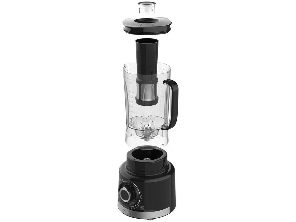 Liquidificador Philco Turbo PLQ1550P Preto com Filtro 12 Velocidades + Pulsar 1200W - 4