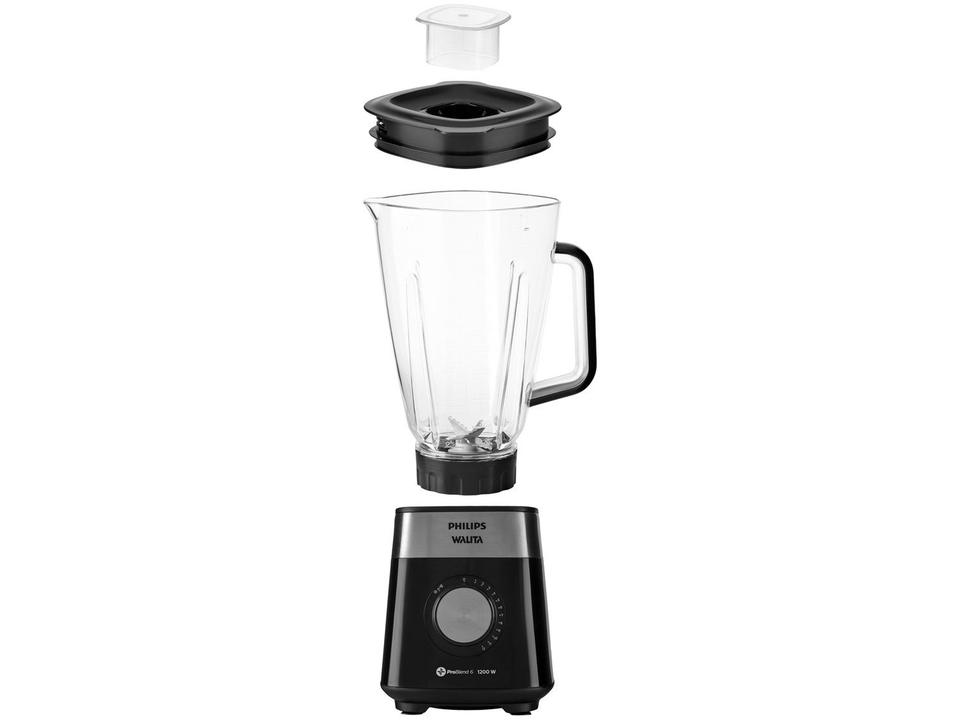 Liquidificador Philips Walita Serie 5000 RI2242/90 Preto 12 Velocidades + Pulsar 1200W - 6