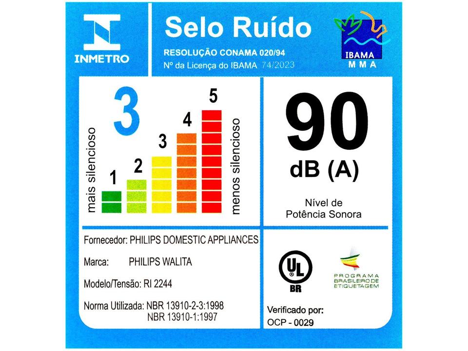 Liquidificador Philips Walita Serie 5000 RI2244/91 Preto Inox 12 Velocidades 1400W - 17