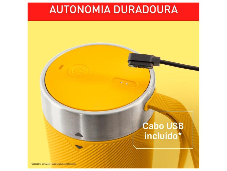 Liquidificador Portátil Arno Lightmix LP00 Amarelo - 5