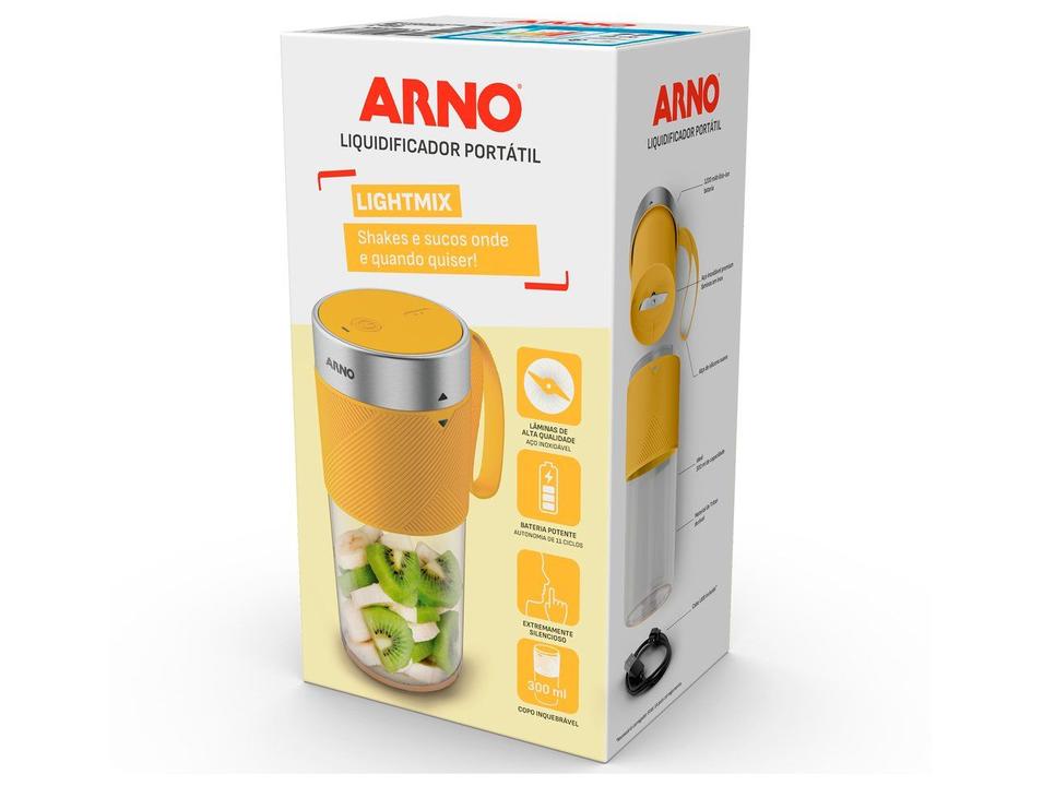 Liquidificador Portátil Arno Lightmix LP00 Amarelo - 11
