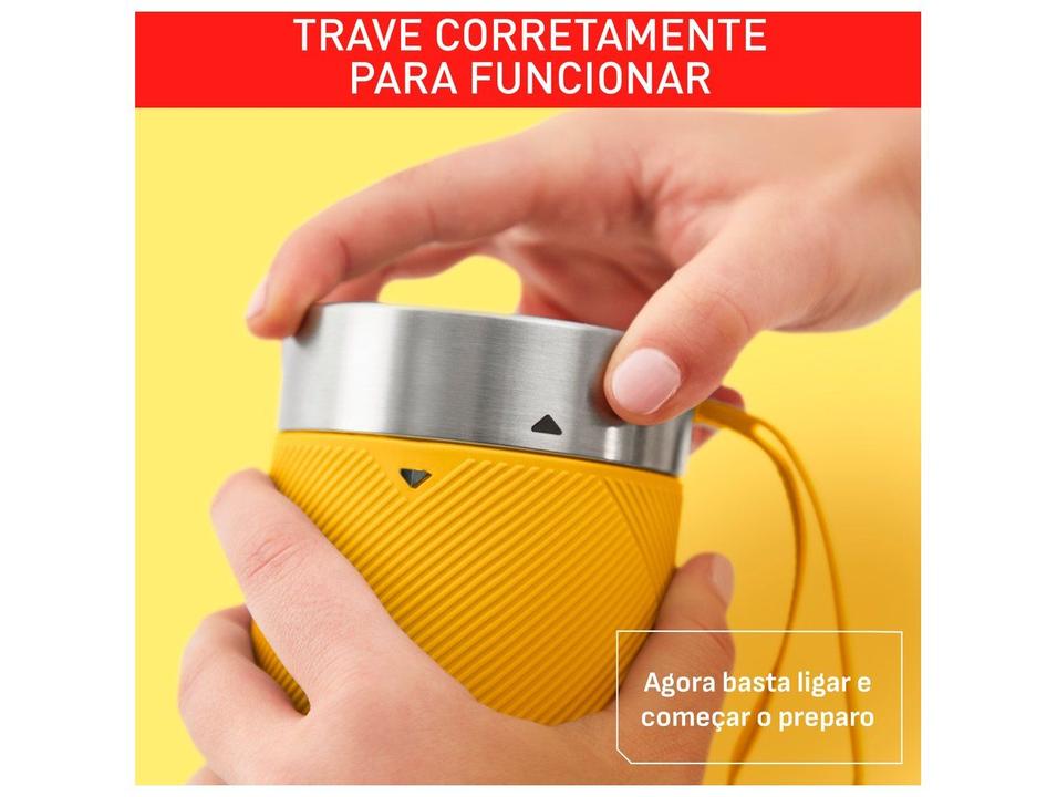 Liquidificador Portátil Arno Lightmix LP00 Amarelo - 4