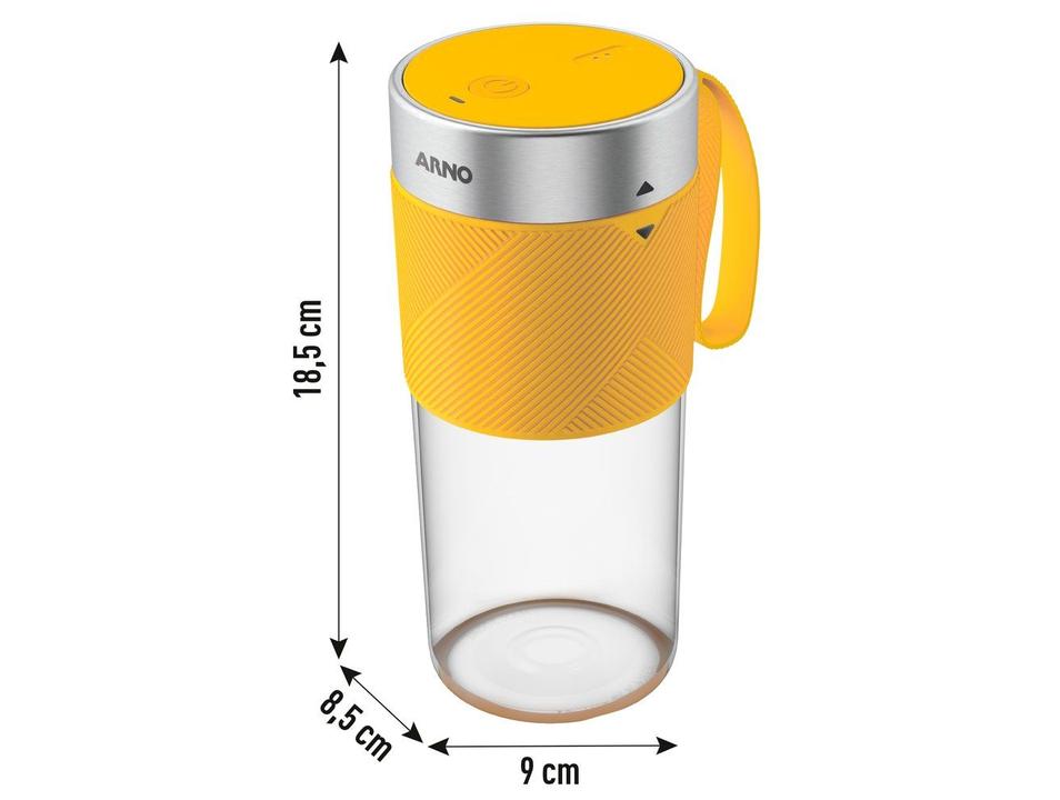 Liquidificador Portátil Arno Lightmix LP00 Amarelo - 10
