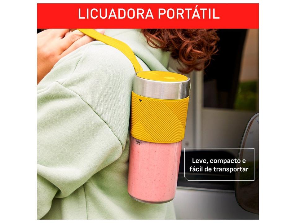 Liquidificador Portátil Arno Lightmix LP00 Amarelo - 7