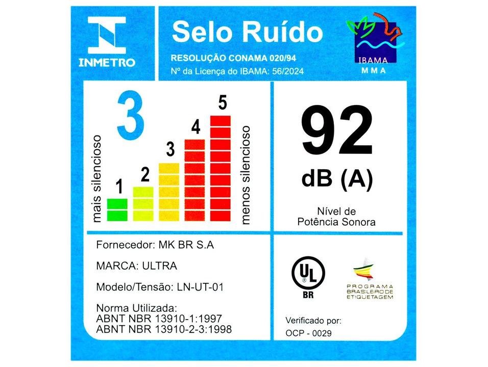 Liquidificador Ultra Facility Power 2 Velocidades 550W Preto - 18