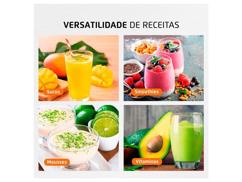 Liquidificador Ultra Facility Power 2 Velocidades 550W Preto - 5
