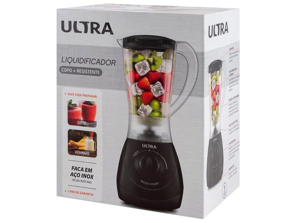 Liquidificador Ultra Facility Power 2 Velocidades 550W Preto - 17