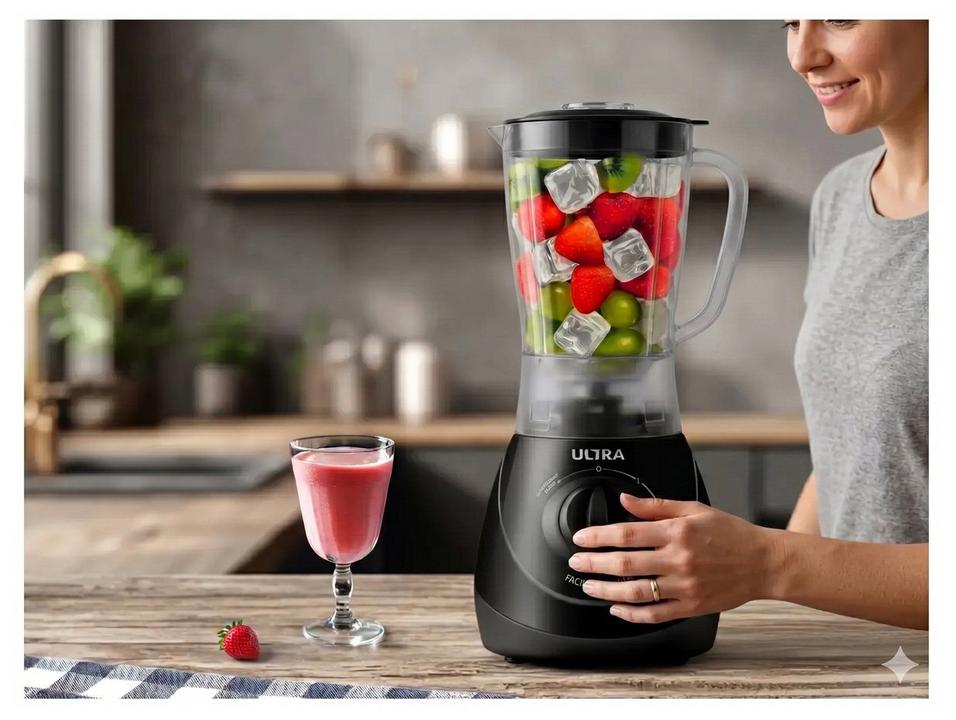 Liquidificador Ultra Facility Power 2 Velocidades 550W Preto - 1
