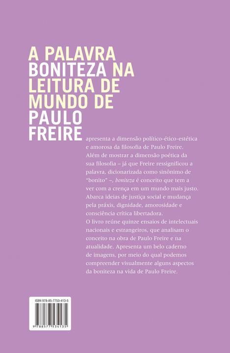 Livro - A palavra boniteza na leitura de mundo de Paulo Freire - 1
