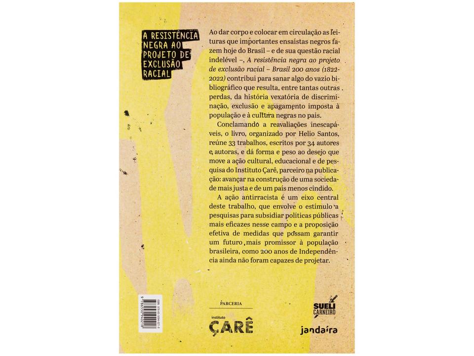 Livro A Resistência Negra ao Projeto de Exclusão Racial - Brasil 200 anos (1822-2022) Helio Santos - 5