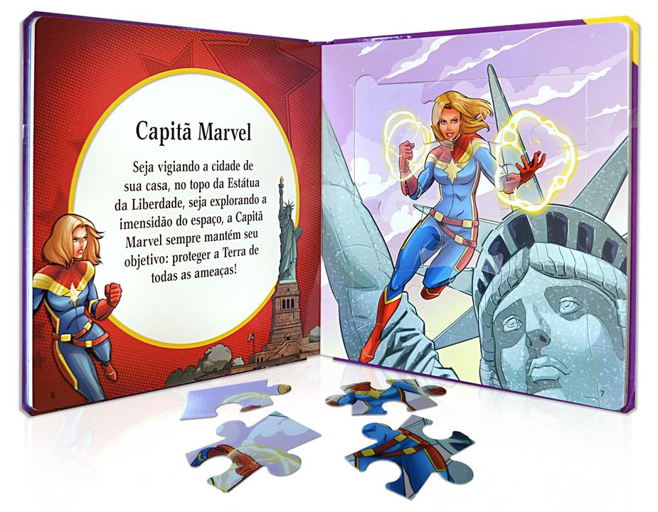 Livro - Capitã Marvel – Meu Primeiro Livro Quebra-Cabeças - 3