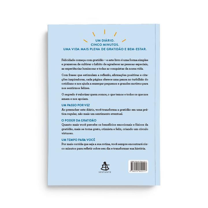 Livro - Cinco minutos de gratidão - 1