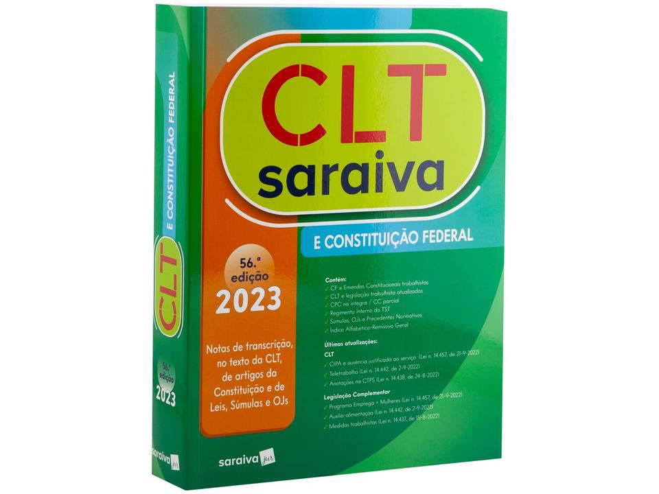 Livro CLT Saraiva E Constituição Federal - 2