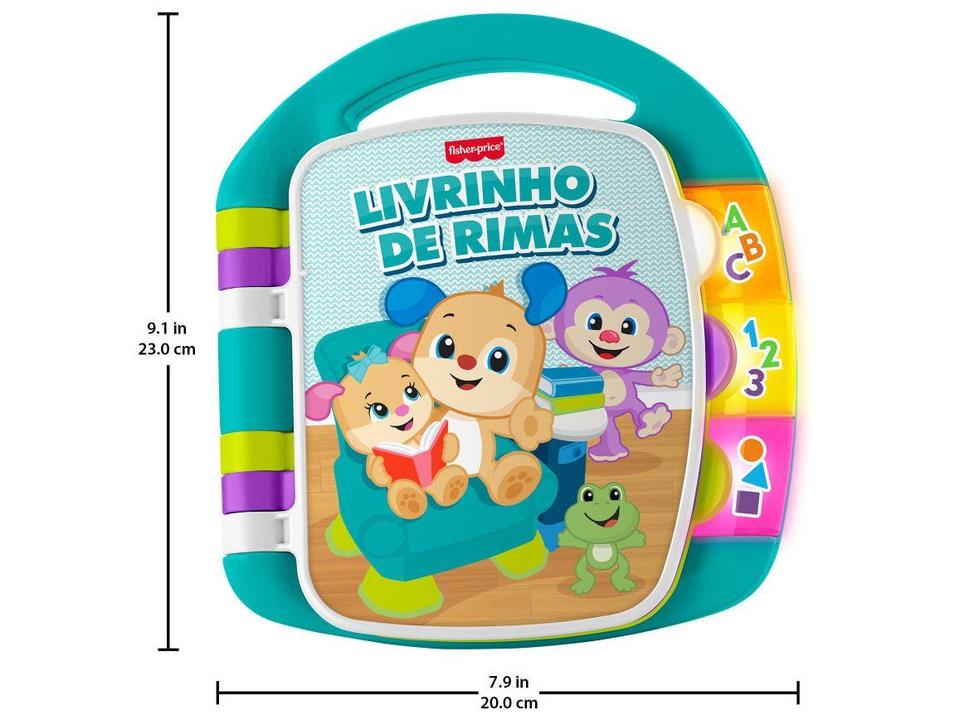 Livro Contos e Rimas Brinquedo Bebê Fisher-Price Mattel - 4