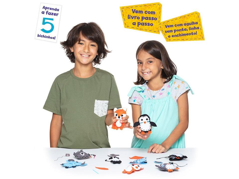 Livro de Atividades Bichinhos de Feltro com Acessórios - 2