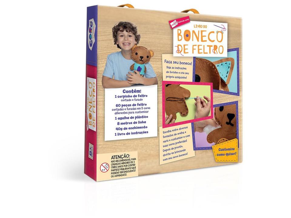 Livro de Atividades Boneco de Feltro com Acessórios - 3