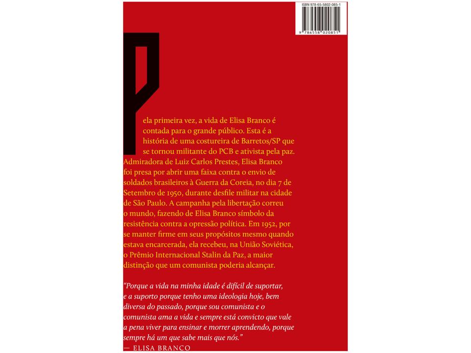 Livro Elisa Branco: Uma Vida em Vermelho Jorge Ferreira - 2