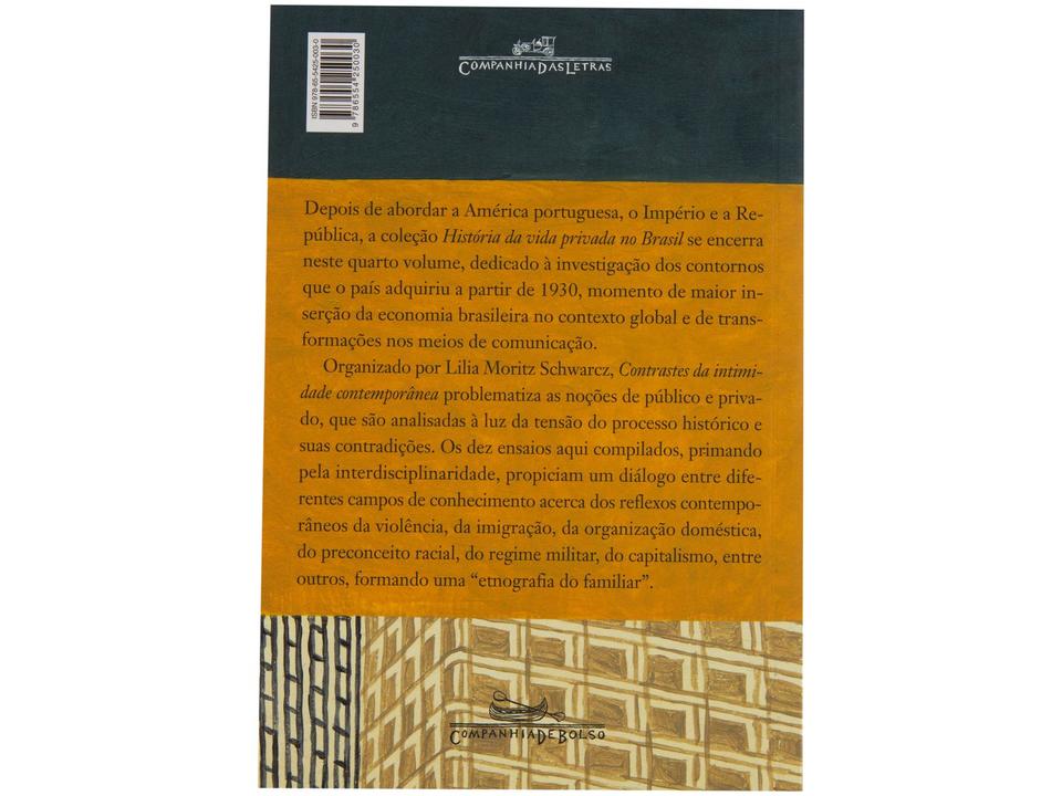 Livro História da Vida Privada no Brasil Contrastes da Intimidade Contemporânea - 5