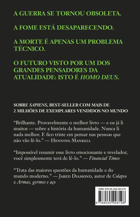 Livro - Homo Deus - 1