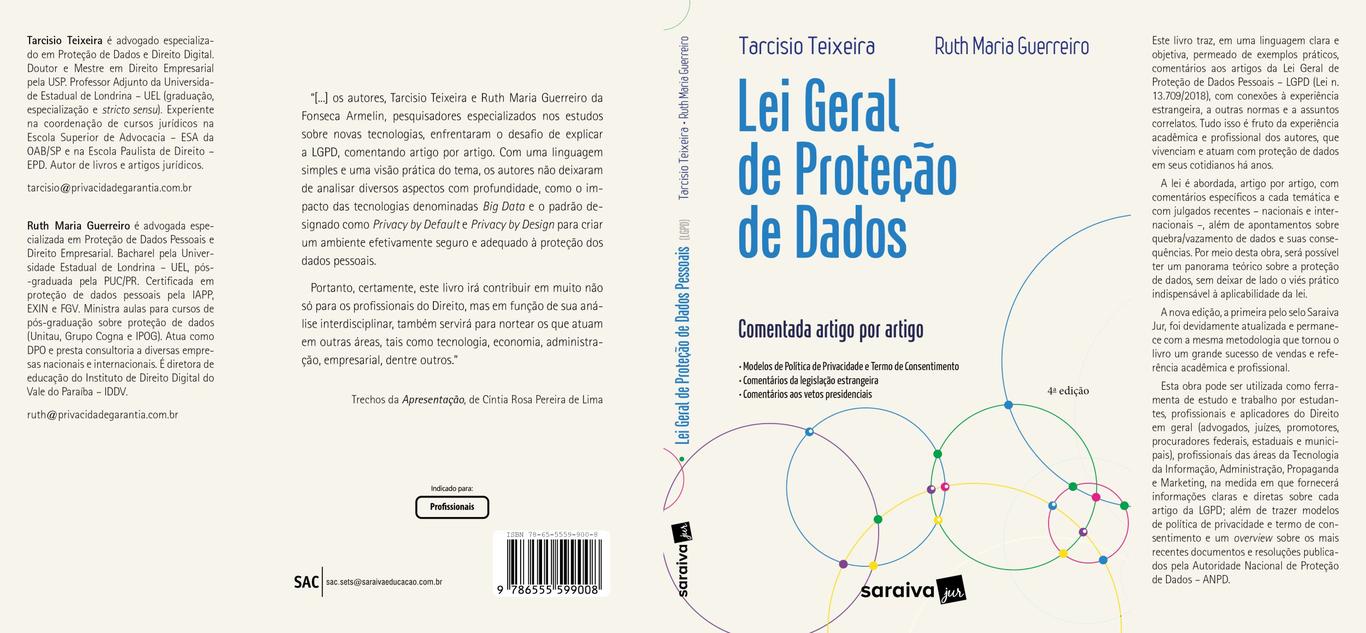 Livro - Lei Geral de Proteção de Dados Pessoais: Comentada artigo por artigo - 4ª edição 2022 - 3