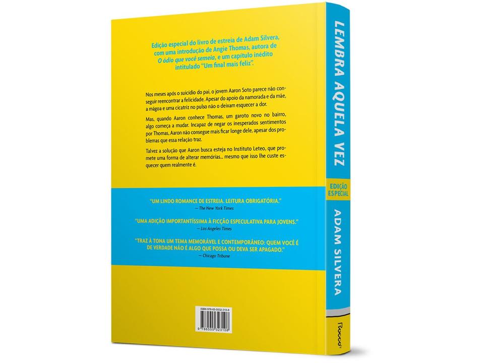 Livro Lembra Aquela vez Adam Silvera com Marcador de Página - 4