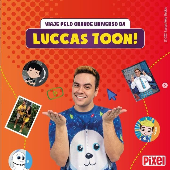 Livro - Livro Ilustrado Brochura + 10 envelopes de cromos - Luccas Neto - 1