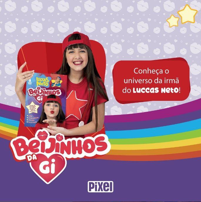 Livro - Livro Ilustrado Brochura + 10 envelopes de cromos - Luccas Neto - 2