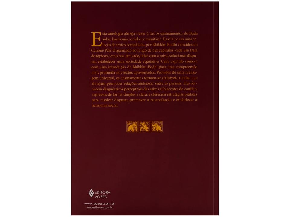 Livro Os Ensinamentos do Buda Sobre Harmonia Social e Comunitária Bhikkhu Bodhi - 5