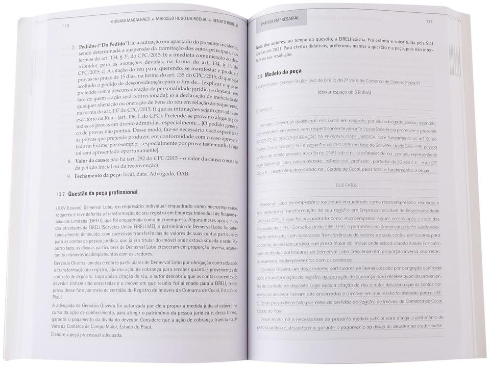 Livro Passe na Oab 2ª Fase Prática Empresarial - 4