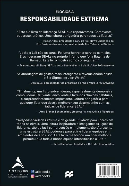 Livro Responsabilidade Extrema Jocko Willink - 1