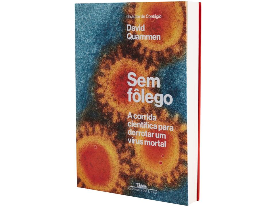 Livro Sem Fôlego - A Corrida Científica para Derrotar um Vírus Mortal David Quammen - 1